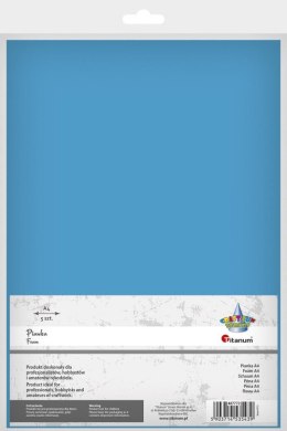 Titanum Arkusz piankowy Titanum Craft-Fun Series pianka dekoracyjna A4 5 szt. kolor: niebieski 5 ark. (6113)