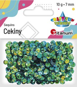 Titanum Cekiny Titanum Craft-Fun Series Okrągłe perłowe zielone
