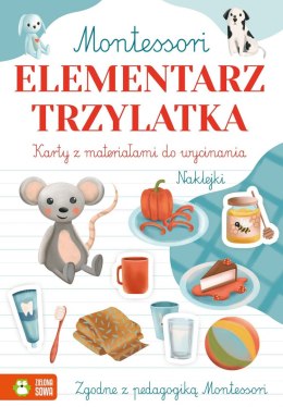 Zielona Sowa Książeczka edukacyjna Zielona Sowa Montessori. Elementarz trzylatka