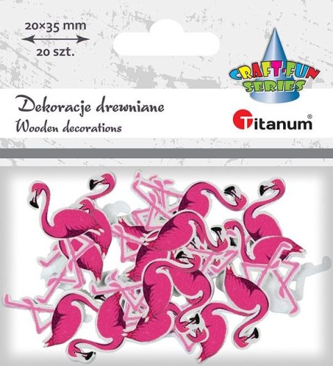 Titanum Ozdoba drewniana Titanum Craft-Fun Series flamingi (MTCR-WDC878)