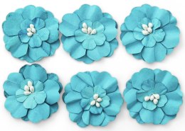 Galeria Papieru Ozdoba papierowa Galeria Papieru kwiaty samoprzylepne cynia niebieskie (252008)