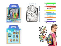 Icom Zestaw kreatywny dla dzieci plecak do kolorowania z mazakami Icom (EA019408)
