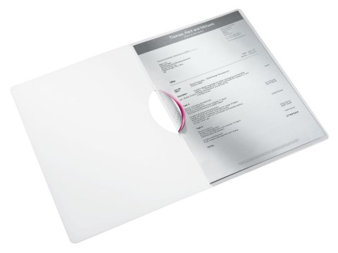 Leitz Skoroszyt Leitz Wow ColorClip A4 różowy polipropylen PP 80g (41850023)