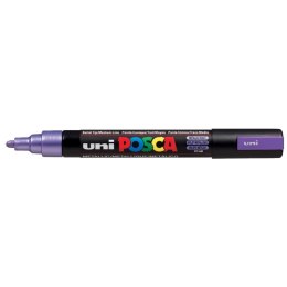 Uni Marker specjalistyczny Uni Posca, fioletowy metaliczny 1,8-2,5mm okrągła końcówka (PC-5M metalic)