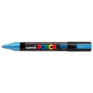 Uni Marker specjalistyczny Uni Posca, niebieski metaliczny 1,8-2,5mm okrągła końcówka (PC-5M metalic)