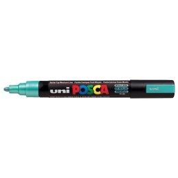 Uni Marker specjalistyczny Uni Posca, zielony metaliczny 1,8-2,5mm okrągła końcówka (PC-5M metalic)