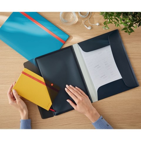 Leitz Teczka plastikowa na gumkę Cosy A4 szary ciemny Leitz (46190089) Leitz Teczka plastikowa na gumkę Cosy A4 szary ciemny Leitz (46190089)