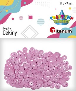 Titanum Cekiny Titanum Craft-Fun Series okrągłe 7mm wrzosowe 14g