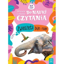 Aksjomat Książeczka edukacyjna Aksjomat Wyrazy i zdania do nauki czytania. Duże litery. Zwierzęta duże i małe