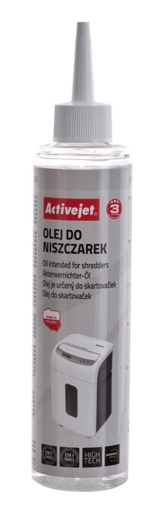 Activejet Olej do niszczarek Activejet 250ml (BIUACJNME0002)