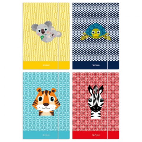 Herlitz Teczka kartonowa na gumkę Cute animals A4 Herlitz (9582677)