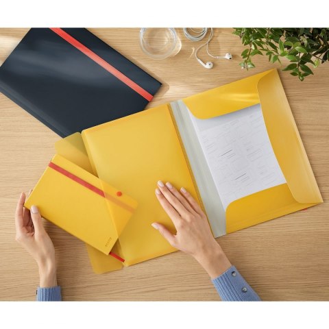 Leitz Teczka plastikowa na gumkę Cosy A4 żółta Leitz (46190019) Leitz Teczka plastikowa na gumkę Cosy A4 żółta Leitz (46190019)
