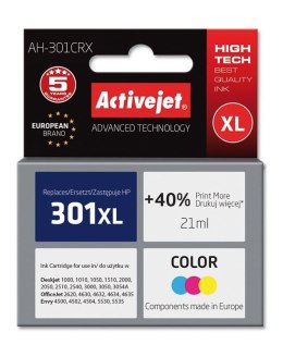 Activejet Tusz (cartridge) alternatywny Activejet HP 301XL CH564 - mix 21ml (EXPACJAHP0142)