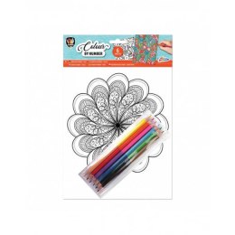 Grafix Zestaw kreatywny dla dzieci koloruj po numerach mix Grafix (150058)