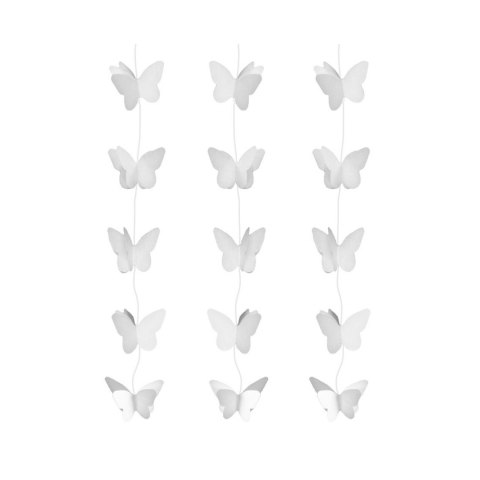 Godan Girlanda Motylki Białe Godan (WM-DWMB)