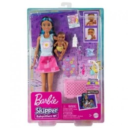 Barbie Lalka Skipper opiekunka z maluszkiem [mm:] 290 Barbie (HJY34)