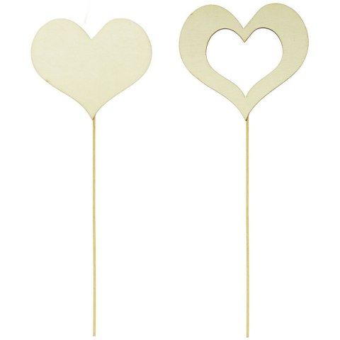 Arpex Ozdoba drewniana Arpex serce na piku 30cm (WA8054) Arpex Ozdoba drewniana Arpex serce na piku 30cm (WA8054)