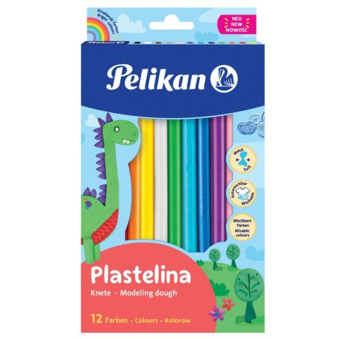 Pelikan Plastelina Pelikan 12 kol. 200g (9581760)