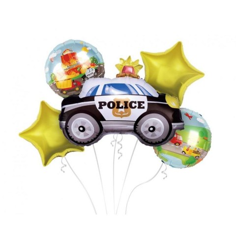 Godan Balon foliowy Godan zestaw Policja, 5 szt (BZ-HPOL)