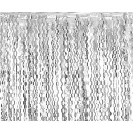 Godan Dekoracja Kurtyna Spirale, metaliczna srebrna, 100x200 cm Godan (SH-KSPS)