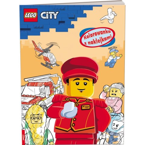 Ameet Książka dla dzieci LEGO? City. Kolorowanka z Naklejkami Ameet