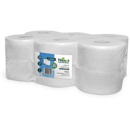 Nexxt Professional Papier toaletowy JUMBO makulatura 12 rolek biały