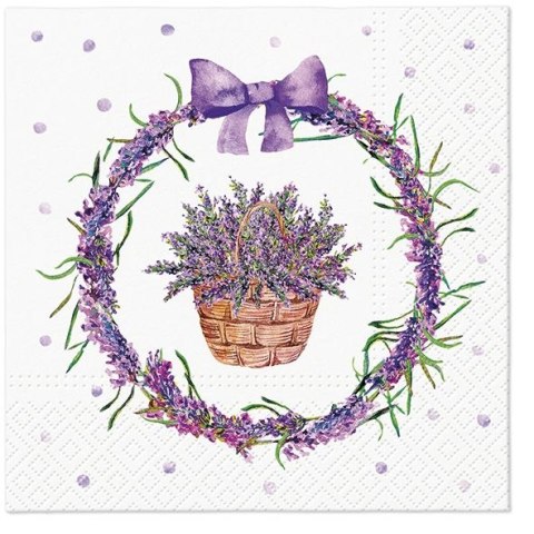 Paw Serwetki Paw Lavender Basket mix nadruk bibuła [mm:] 330x330 (TL123400)