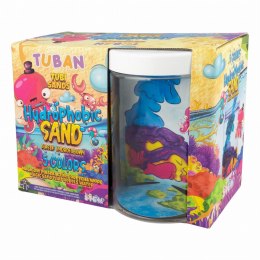 Tuban Zestaw kreatywny dla dzieci Piasek hydrofobowy 5 kolorów + akwarium Tuban