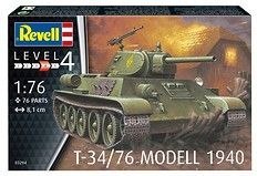 Revell Model do sklejania T-34/76 Modell 1940 - radziecki czołg średni Revell (03294)