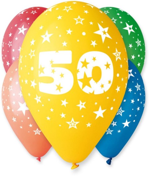 Godan Balon gumowy Godan Z NADRUKIEM 5 szt mix 12cal (GS110/50) Godan Balon gumowy Godan Z NADRUKIEM 5 szt mix 12cal (GS110/50)
