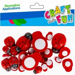 Craft Fun Ozdoba drewniana Craft Fun Biedronki mix (501442)