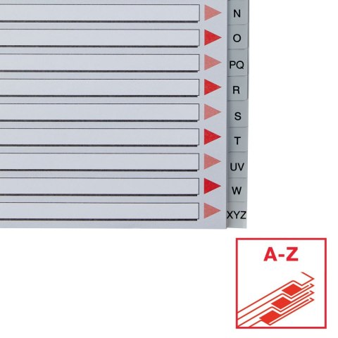 Esselte Przekładka alfabetyczna Esselte A4 szara 20k A-Z (100129)