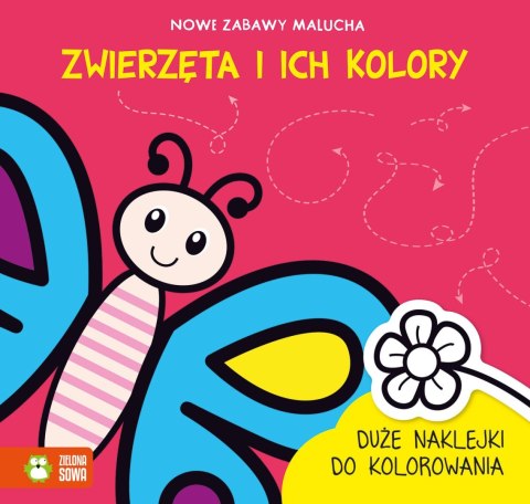 Zielona Sowa Książeczka edukacyjna Zielona Sowa Nowe zabawy malucha. Zwierzęta i ich kolory