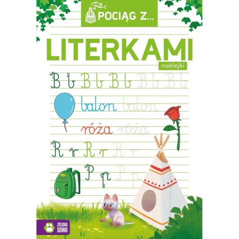 Zielona Sowa Książeczka edukacyjna Zielona Sowa Pociąg z literkami