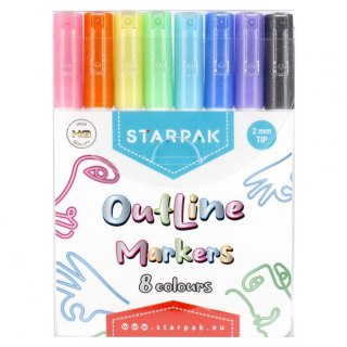 Starpak Marker olejowy Starpak Konturowy, mix okrągła końcówka (497706)