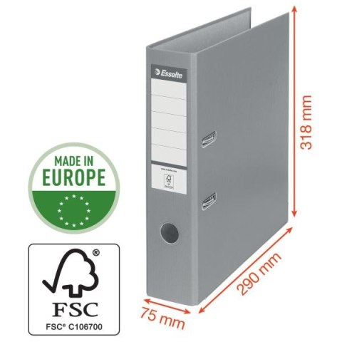 Esselte Segregator dźwigniowy Esselte Ekonomiczny A4 75mm biały (11250)
