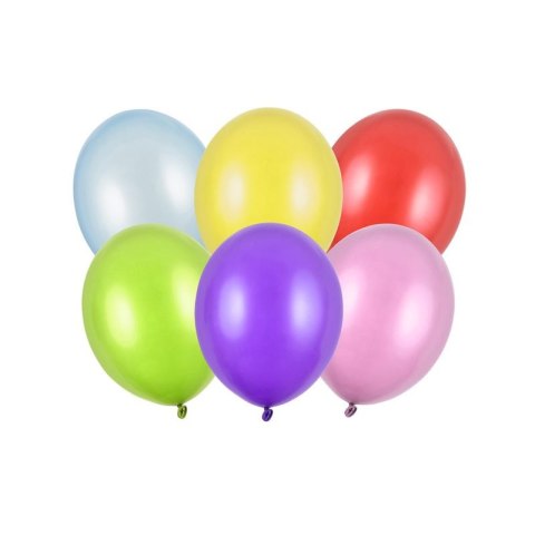 Partydeco Balon gumowy Partydeco Party Deco BALONY STRONG METALLIC metalizowany 50 szt mix (SB12M-000/50)