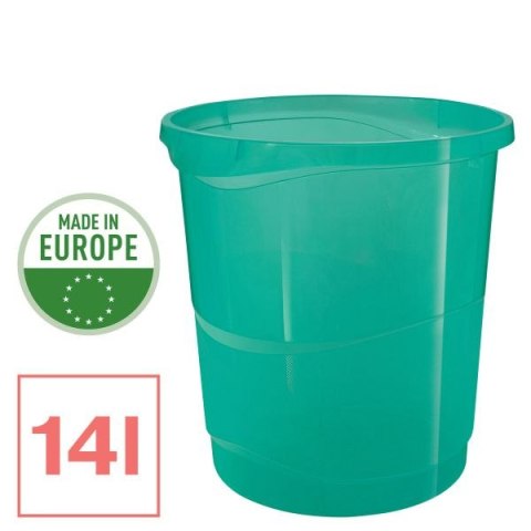 Esselte Kosz na śmieci Esselte Colour Breeze plastik kolor: zielony 14L (626290)