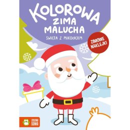 Zielona Sowa Książeczka edukacyjna Zielona Sowa Kolorowa zima malucha. Świeta z Mikołajem.