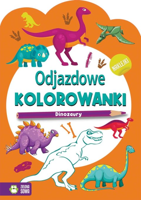 Zielona Sowa Książeczka edukacyjna Zielona Sowa Odjazdowe kolorowanki. Dinozaury