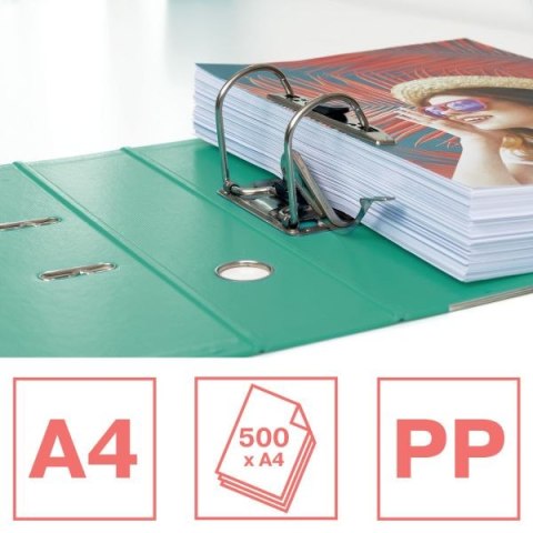 Esselte Segregator dźwigniowy Esselte No.1 Colour Breeze A4 75mm zielony (626505)