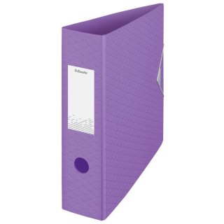 Esselte Segregator dźwigniowy Esselte polyfoam Colour Breeze A4 82mm lawendowy (628428)