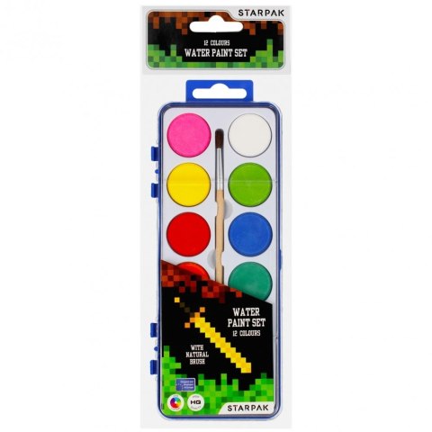 Starpak Farby akwarelowe Starpak Pixel kolor: mix 12 kolor. (489994)