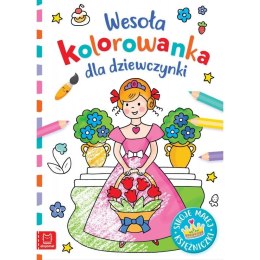 Aksjomat Książeczka edukacyjna Wesoła kolorowanka dla dziewczynki. Stroje małej księżniczki Aksjomat