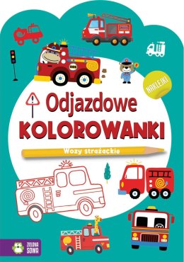 Zielona Sowa Książeczka edukacyjna Odjazdowe kolorowanki. Wozy strażackie Zielona Sowa