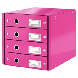 Leitz Pojemnik z szufladami Leitz Click & Store różowy 4 szuflad [mm:] 286x282x358 (60490023)