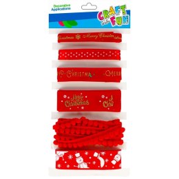 Craft With Fun Wstążka Craft With Fun czerwona 1m (501461)