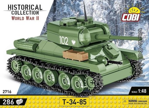 Cobi Klocki plastikowe Cobi T-34-85 czołg 286 el. (COBI-2716)