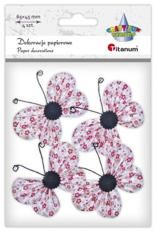 Titanum Ozdoba papierowa Titanum Craft-Fun Series motyle 3D (22YX0825-6A)