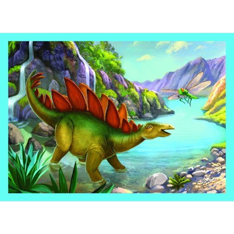 Trefl Puzzle Trefl Dinozaury 4w1 4w1 el. (34609)